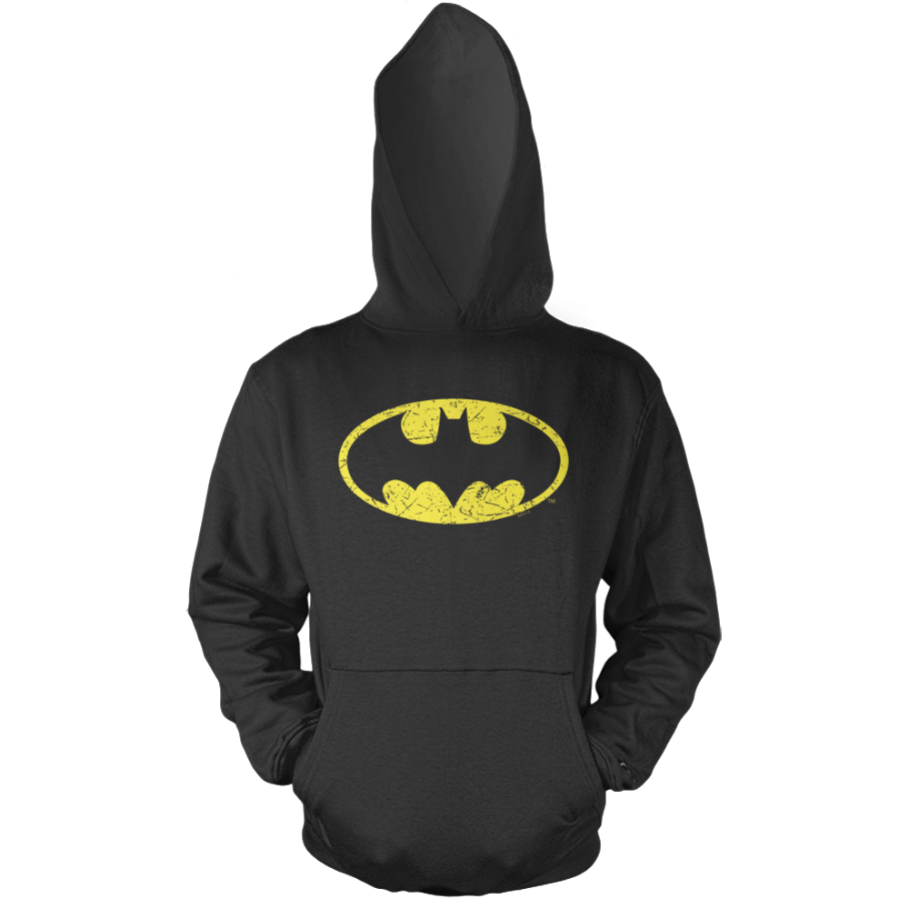 Batman Distressed Symbol Hoodie - HappyHill | T-Shirt, Hoodies and more ...